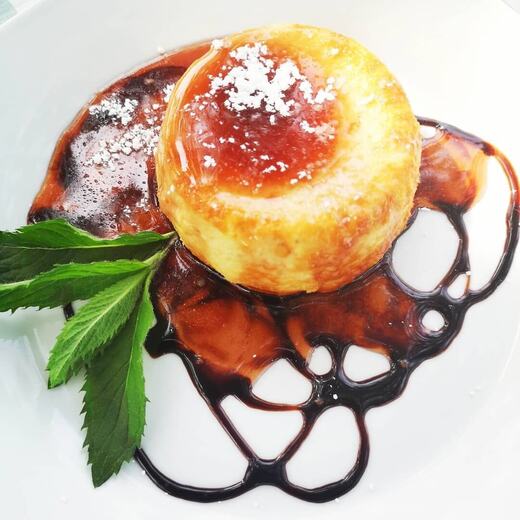 Quarkkuchen im Glas gebacken