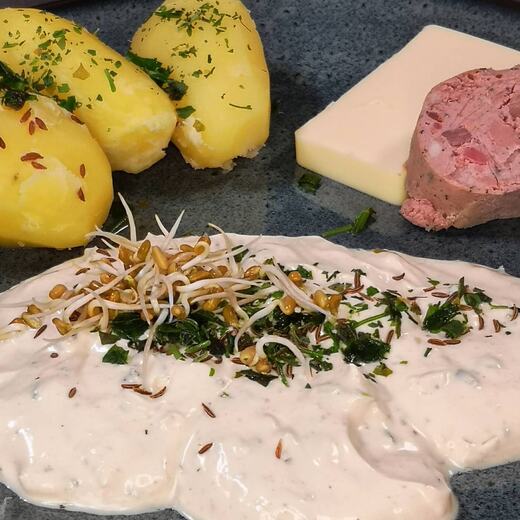 Kartoffeln und Quark