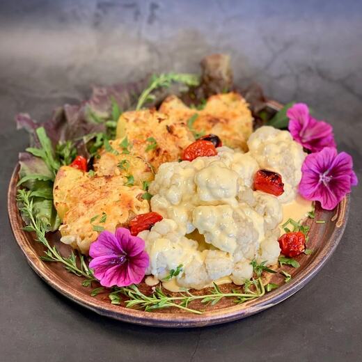 Überbackene Drückkartoffeln mit Hollandaise