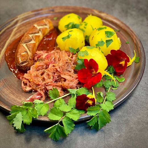 Bratwurst aus dem Backofen
